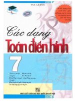 Các dạng toán điển hình 7 lê đức 