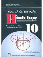 Học và ôn tập toán hình học 10 lê hồng đức 