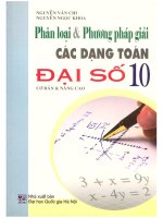 Phân loại  phương pháp giải các dạng toán đại số 10 nguyễn văn chi 