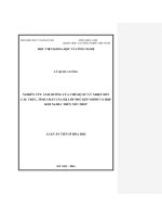 Nghiên cứu ảnh hưởng của chế độ xử lý nhiệt đến cấu trúc, tính chất của hệ lớp phủ kép nhôm và hợp kim Ni-20rc trên nền thép