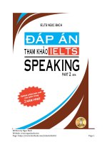 SÁCH IELTS SPEAKING NGOCBACH 2016