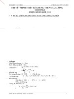 THUYẾT MINH THIẾT KẾ KHUNG THÉP NHÀ XƯỞNG - NHA