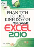 Phân tích dữ liệu kinh doanh microsoft excel 2010  VL COMP tổng hợp và biên soạn pdf 