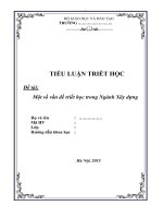 [Tiểu luận cao học môn Triết học] Xây dựng triết học ngành xây dựng cơ bản