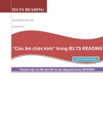 Cửu âm chân kinh cho IELTS READING