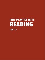 IELTS practice test 15 reading academic test