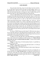 Luận văn thực trạng tổ chức kế toán tập hợp chi phí sản xuất và tính giá thành (giá thành sản phẩm) tại công ty TNHH thương mại và kỹ thuật 4t 