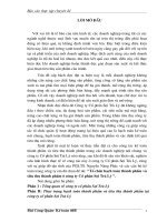 Luận văn tổ chức hạch toán thành phẩm và tiêu thụ thành phẩm ở công ty CP sợi trà lý 