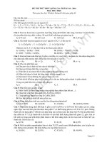 THi thử THPTQG môn hóa