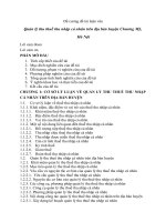 Hoàn thiện công tác quản lý thuế TNCN trên địa bàn Chương Mỹ