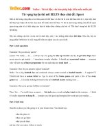 Từ vựng luyện thi nói IELTS theo chủ đề: Sport