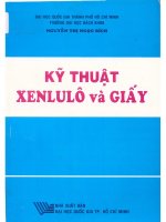 Kỹ thuật xenlulô và giấy  nguyễn thị ngọc bích pdf 