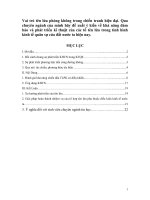 Tiểu luận vai trò tên lửa phòng không trong chiến tranh hiện đại  qua chuyên ngành của mình hãy đề xuất ý kiến 