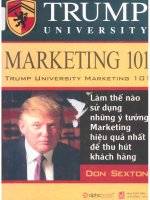 Marketing 101  làm thế nào sử dụng những ý tưởng marketing hiệu quả nhất để thu hút khách hàng  cdon sexton; hà minh hoàng, nguyễn trang dịch, nhóm goldenpages hiệu đính pdf 