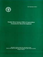 Trickle down system (TDS) of aquaculture extension for rural development 