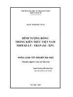 Hình tượng rồng trong kiến trúc việt nam thời lý   trần (XI   XIV) 
