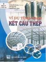Ví dụ tính toán kết cấu thép  hoàng văn quang (chủ biên), hàn ngọc đức, nguyễn quốc cường pdf 