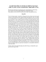 BỘ CÔNG CỤ ĐÁNH GIÁ NHỮNG MẶT HẠN CHẾ CỦA ĐẤT VÙNG CAO ĐỂ PHÁT TRIỂN BỀN VỮNG