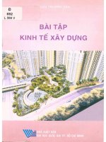 Bài tập kinh tế xây dựng  lưu trường văn 