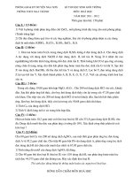 Đề thi học sinh giỏi và đáp án tham khảo hóa học lớp 9 (30) 