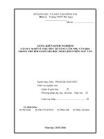 skkn vài SUY NGHĨ về VIỆC rèn kĩ NĂNG cảm THỤ văn học TRONG THỂ đối SÁNH CHO học SINH GIỎI ở môn NGỮ văn 