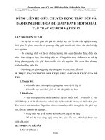 SKKN DÙNG LIÊN hệ GIỮA CHUYỂN ĐỘNG TRÒN đều và DAO ĐỘNG điều hòa để GIẢI NHANH một số bài tập TRẮC NGHIỆM vật lý 12 