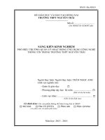 skkn quản lý PHÓ HIỆU TRƯỞNG QUẢN lý HOẠT ĐỘNG ỨNG DỤNG CÔNG NGHỆ THÔNG TIN TRONG TRƯỜNG THPT 
