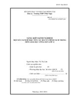 skkn một số CÁCH để học tốt các bài về CHÍNH SÁCH TRONG môn GIÁO dục CÔNG dân lớp 11 