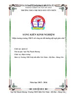 SKKN hiệu trưởng trường THCS với công tác bồi dưỡng đội ngũ giáo viên 