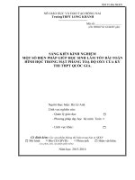 skkn một số BIỆN PHÁP GIÚP học SINH làm tốt bài TOÁN HÌNH học TRONG mặt PHẲNG TOẠ độ OXY của kỳ THI THPT QUỐC GIA 