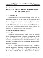 SKKN ỨNG DỤNG TOÁN xác SUẤT vào GIẢI NHANH một số bài tập QUY LUẬT DI TRUYỀN 