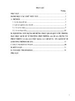 SKKN xây dựng đồ dùng trực quan quy ước theo hướng phát huy tính tích cực của học sinh trong dạy học lịch sử ở trường phổ thông  bài 20, xây dựng và phát triển văn hóa dân tộc 