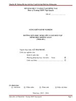 skkn hướng dẫn học sinh lớp 11 giải bài tập hình học không gian 