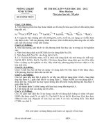 Đề thi học sinh giỏi và đáp án tham khảo hóa học lớp 9 (118) 