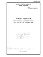 SKKN sử dụng di sản ở đồng nai trong dạy học môn lịch sử ở trường THPT 