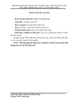 SKKN phương pháp gây hứng thú và phát huy tính tích cực cho học sinh thông qua câu lạc bộ tiếng anh 