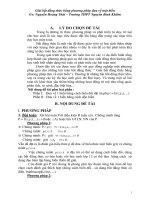 sáng kiến kinh nghiệm giải bất đẳng thức bằng phương pháp đưa về một biến 