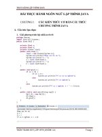 Bài thực hành ngôn ngữ lập trình java 