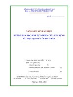 SKKN HƯỚNG dẫn học SINH tự NGHIÊN cứu, xây DỰNG bài học LỊCH sử lớp 10 cơ bản  