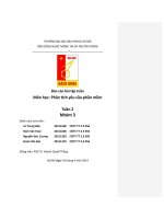 Báo cáo bài tập tuần 2 môn học phân tích và yêu cầu phần mềm 