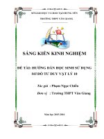 SKKN hướng dẫn học sinh sử dụng sơ đồ tư duy vật lý 10 