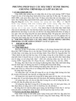 sáng kiến kinh nghiệm PHƯƠNG PHÁP dạy các bài THỰC HÀNH TRONG CHƯƠNG TRÌNH địa lí lớp 10 BAN cơ bản 