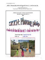 SKKN phương pháp chuẩn bị tốt tâm thế cho trẻ 5 – 6 tuổi vào học lớp 1 