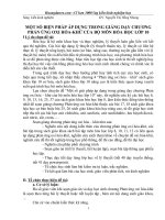 SKKN một số BIỆN PHÁP áp DỤNG TRONG GIẢNG dạy CHƯƠNG PHẢN ỨNG OXI hóa KHỬ của bộ môn hóa học lớp 10 