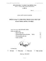 SKKN PHÂN LOẠI và PHƯƠNG PHÁP GIẢI  bài tập GIAO THOA SÓNG cơ học 