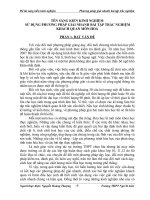 sáng kiến kinh nghiệm sử DỤNG PHƯƠNG PHÁP GIẢI NHANH bài tập TRẮC NGHIỆM KHÁCH QUAN môn HOÁ 