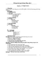 giao án dạy BD tiếng anh hay lop 8