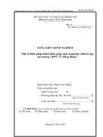 SKKN một số biện pháp nhằm khắc phục tình trạng học sinh bỏ học tại trường THPT TT hồng bàng 