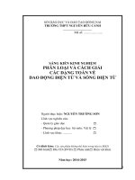 SKKN phân loại và cách giải các dạng toán về dao động điện từ và sóng điện từ 