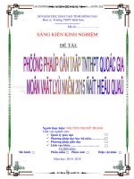 SKKN PHƯƠNG PHÁP ôn THI TNTHPT QUỐC GIA môn vật lí đạt HIỆU QUẢ 